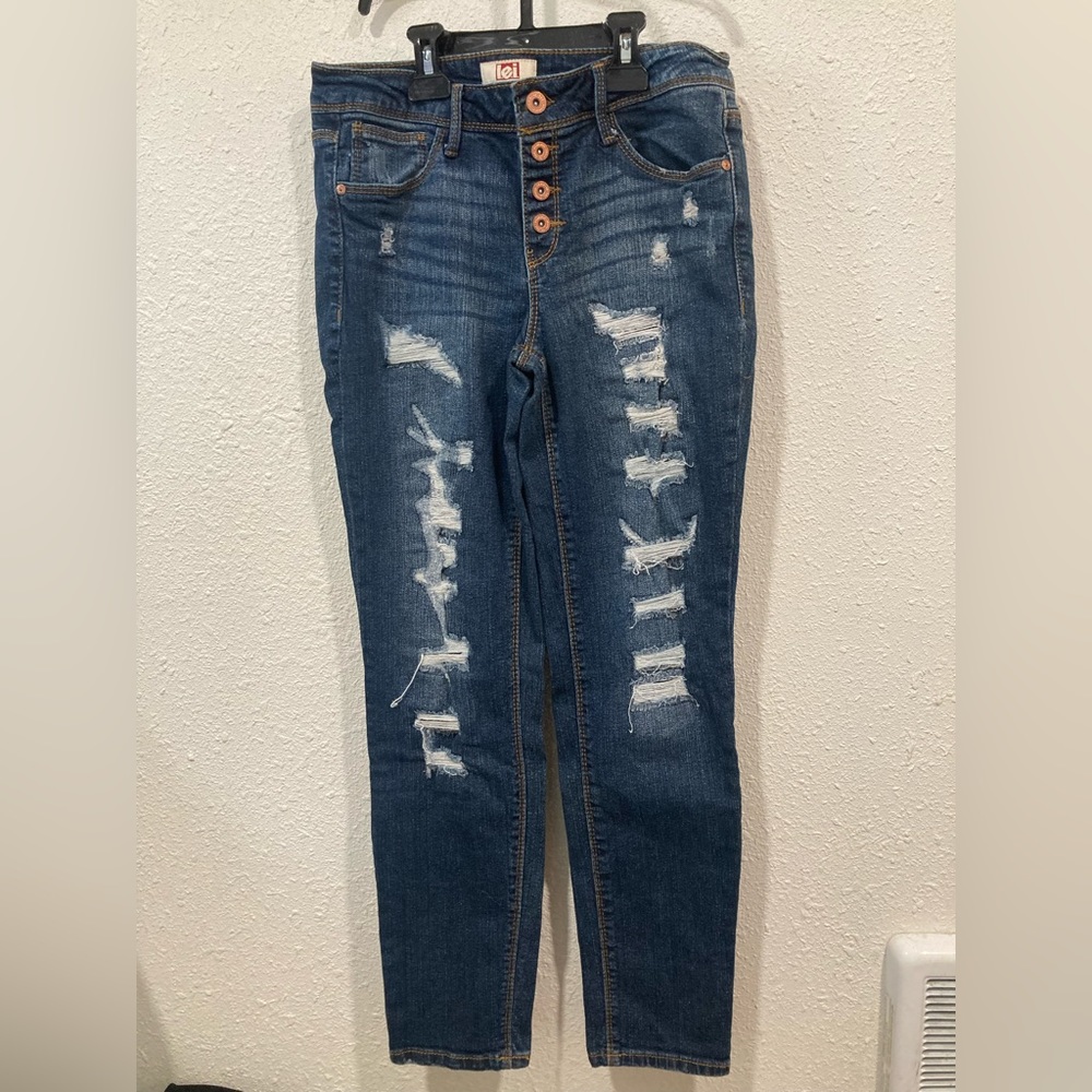 LEI Junior size 7 Regular skinny jeans high rise